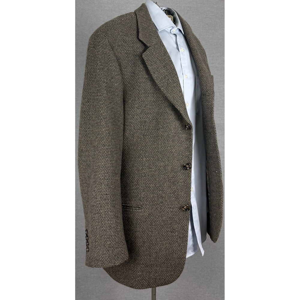 Hugo Boss Einstein 100% Cashmere Blazer Brown Colombo Tweed Sport Coat Mens 40R